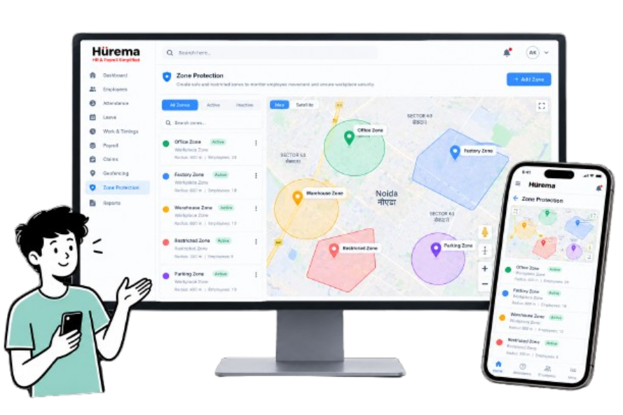 Assigned area location monitoring